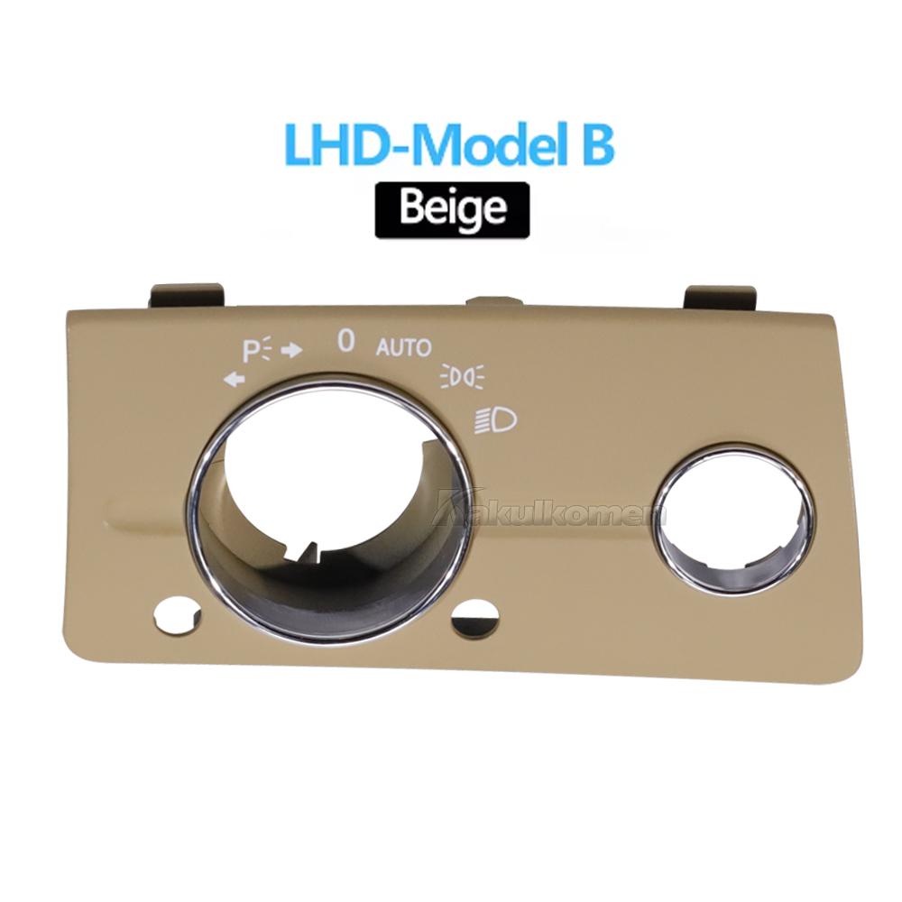 LHD Car Black Front Left Dashboard Headlight Switch Cover Trim For Mercedes Benz W211 E Class 320 350 550 2003 2004 2005-2008