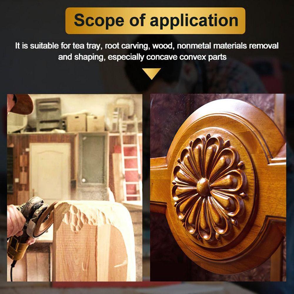 1/3Pcs Carbon Steel Wood Polishing Wheel Abrasive Tool Angle Grinder Disc Wood Grinding Wheel