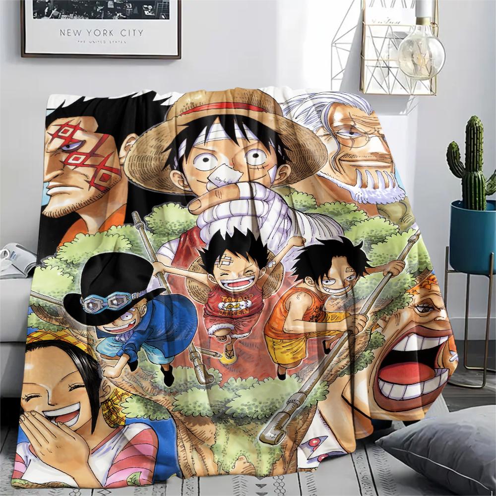One Piece Straw Hat Grand Fleet Blanket, Warm Throw for Home Use, Great Gift for One Piece Lovers.chl