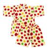 Jinbei for Made with Japanese Tomato 100cm Girls, Kids, Fabric, 100% Cotton, Print, Cream,