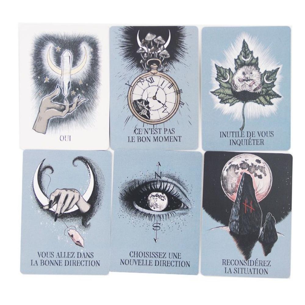 Crystal Ball Oracle Cards - 13 Card Divination 10.4*7.3cm, French Edition Le Petit Oracle De La Boule De Cristal