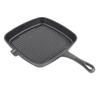 Cast Iron Grill Pan Ergonomic Long Handle Convenient Pour Spout Quadrate Grill Pan for Home Outdoor