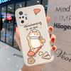 Mi 11 Lite 5G NE Case Retro Cartoon Bear Case For Xiaomi Redmi Note 10 Pro Case Note10 9 8 Pro 11T 10T 8T 9T 10S 9S 9C 9A Covers