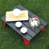 Ultralight Aluminum Folding Table Solid Construction Strong Load-bearing High Stability Mini Size Collapsible