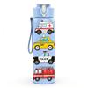 1PC Stacked Toy Vehicle 750ml Color Plastic Sports Water Bottle Leakproof Flip Straw Lid Suitable for Sports Office Home Use