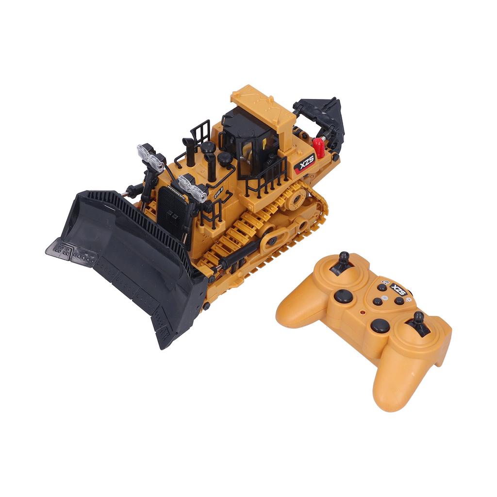 1:24 Remote Control Dozer 9 Channels Multi Function Earthmover for Children"s Toy Gifts