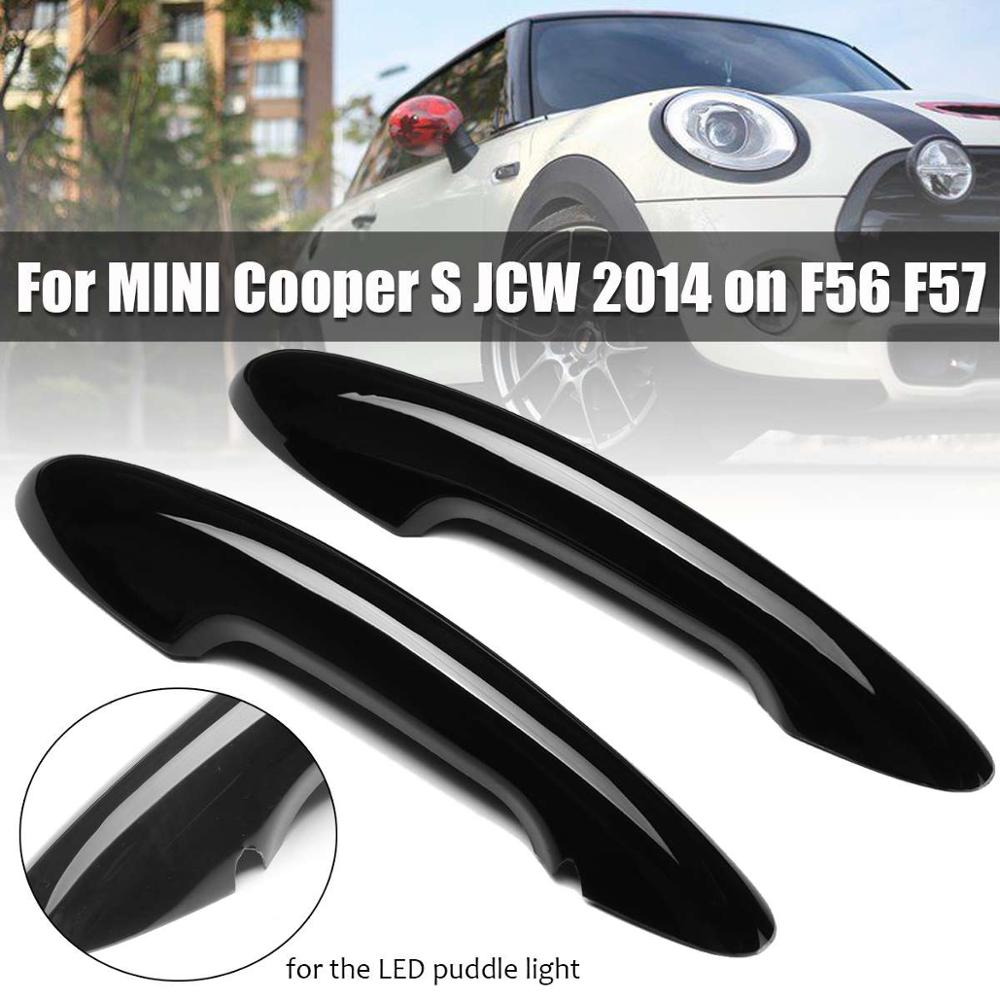 2Pcs Car Door Handle Cover Trim For BMW For Mini For Cooper S F56 F57 Gloss Auto Exterior Part Cover
