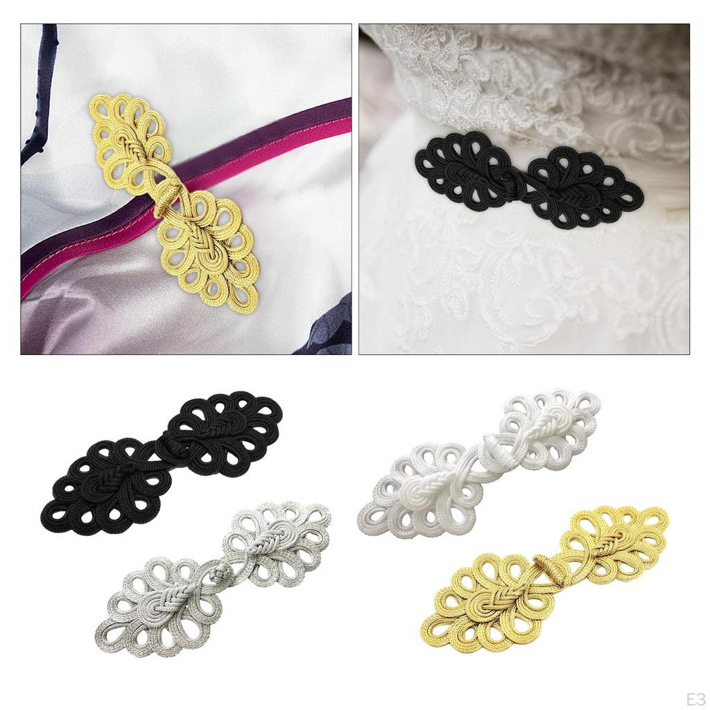 1 пара китайских узлов, пуговицы-лягушки, застежки, швейные застежки для свитера, плаща, пальто, шарфа, кардигана