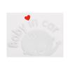 Car Accessories 3D Cartoon Window Waterproof Baby In Car Car Stickers Auto-styling Windshield