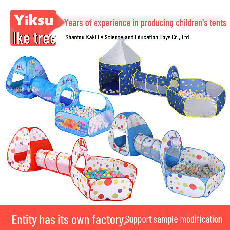 Игровой набор «Юрта 3-в-1» для детей, палатка и туннель для использования в помещении/на улице