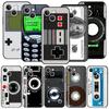 Винтажная пленочная камера Gameboy Роскошный чехол для телефона Для iPhone 11 12 15 14 13 Pro Max X XR XS 7 8 Plus SE Силиконовый Черный чехол