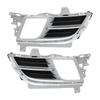 ABSOPRO Front Left and Right Side Fog Light Grille Cover Part Number Compatible with Mazda Silver 1 Pair Trim, GS3M50C10J, 6, 2009-2010, Tone,