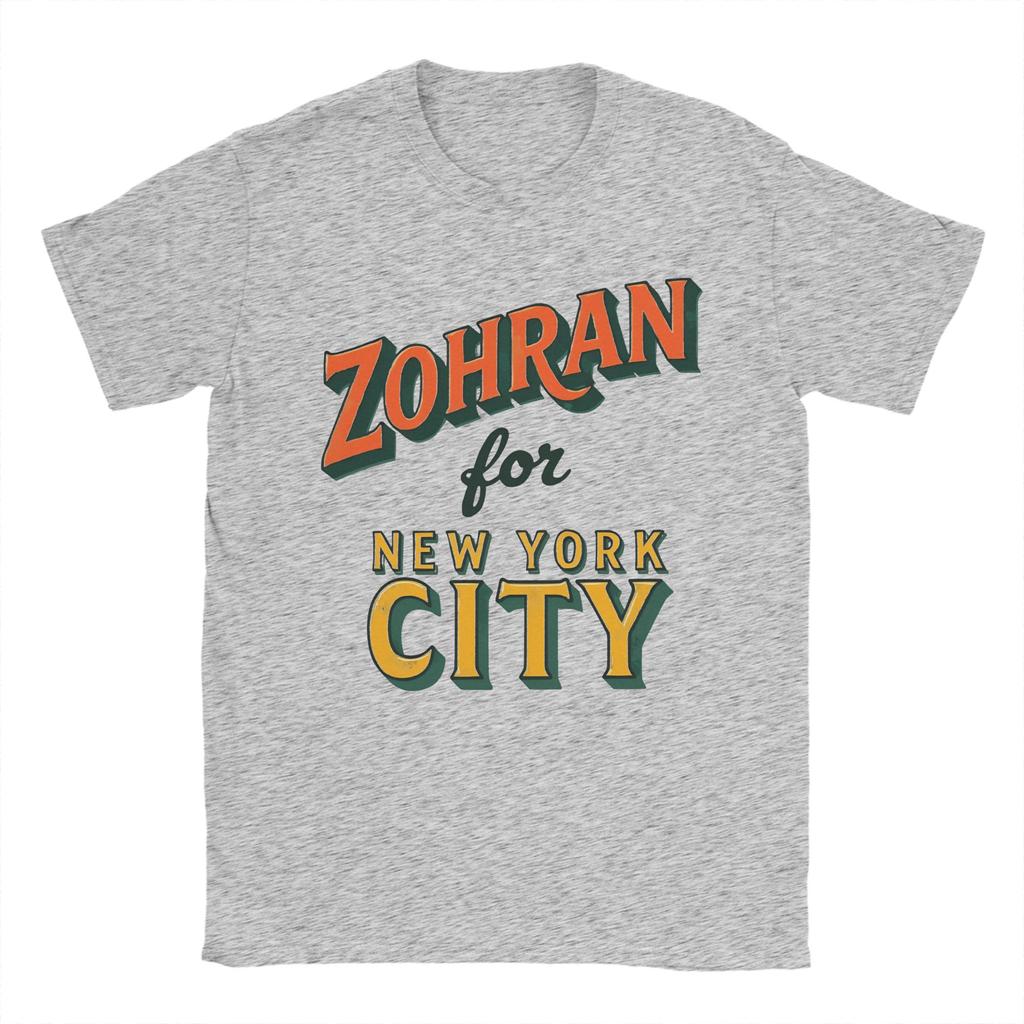 Мужская футболка Zohran Mamdani Новинка 100% Хлопок Футболка с коротким рукавом Футболка с круглым вырезом Одежда Идея для подарка