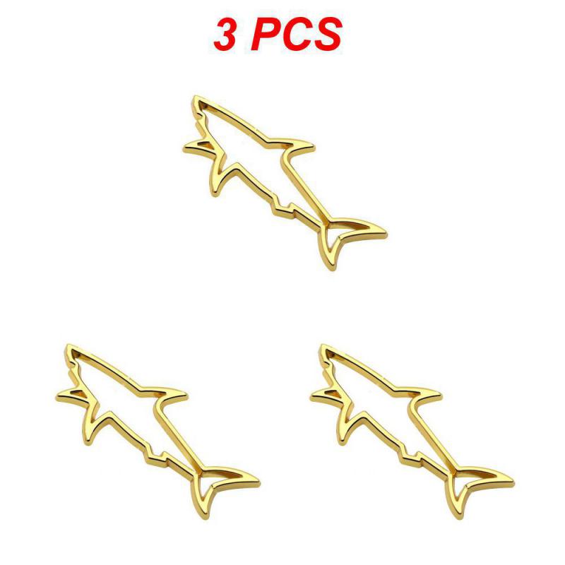 1~4 шт. универсальная металлическая наклейка для стайлинга автомобиля, полая рыба, акула, эмблема, значок, наклейки, автомобили, мотоциклы, компьютер, топливо