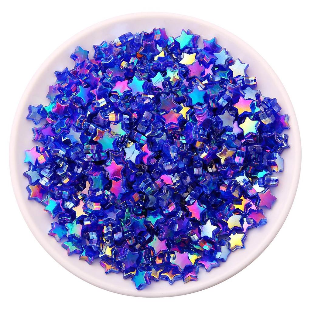 100 шт. AB цвет пятиконечная звезда в форме сердца акриловые свободные бусины-разделители для изготовления ювелирных изделий