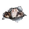 Persian Cat 3D Car Sticker, Fun Waterproof Sticker for Cars, Trucks, Motorcycles, Walls, Windows, PVC Material