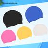 Elastic Large Silicone Swimming Cap - Comfortable Fit for Men, Women, and Children