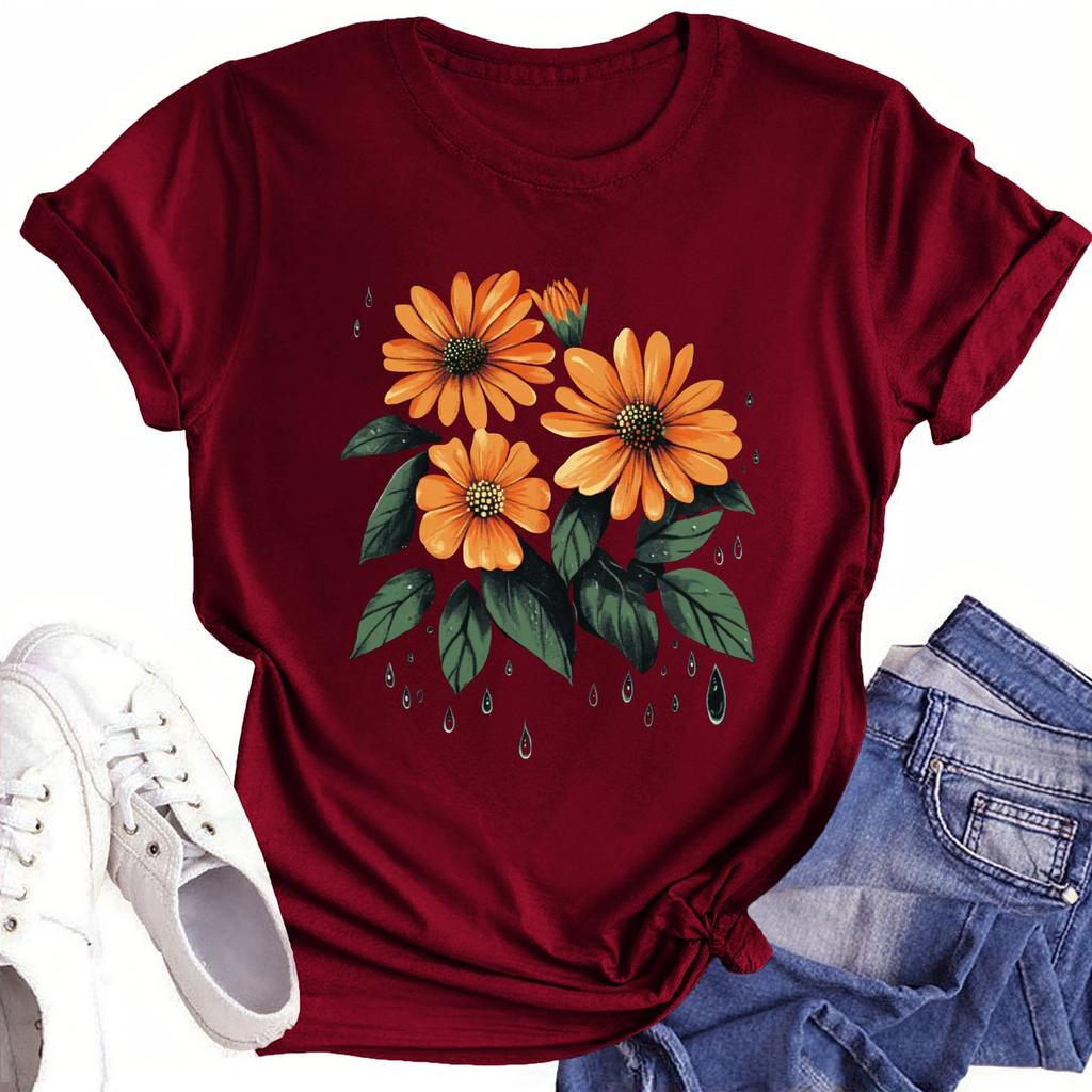 Toddler Girl Boy T-Shirts Kids Top Boys And Girls Printed Short Sleeved T-shirt 1-12Y