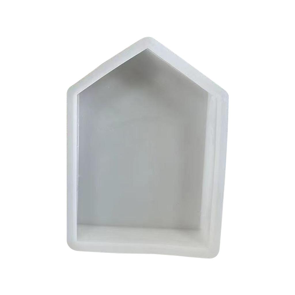 House Shape Candle Mould Handmade Small House Silicone Mold Resin Mould Scented Candle Making Mold for DIY Decoration