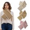 Thickened Winter Fleece Scarf Pure Color Neck Warmer Fashion Shawl Wrap  for Women