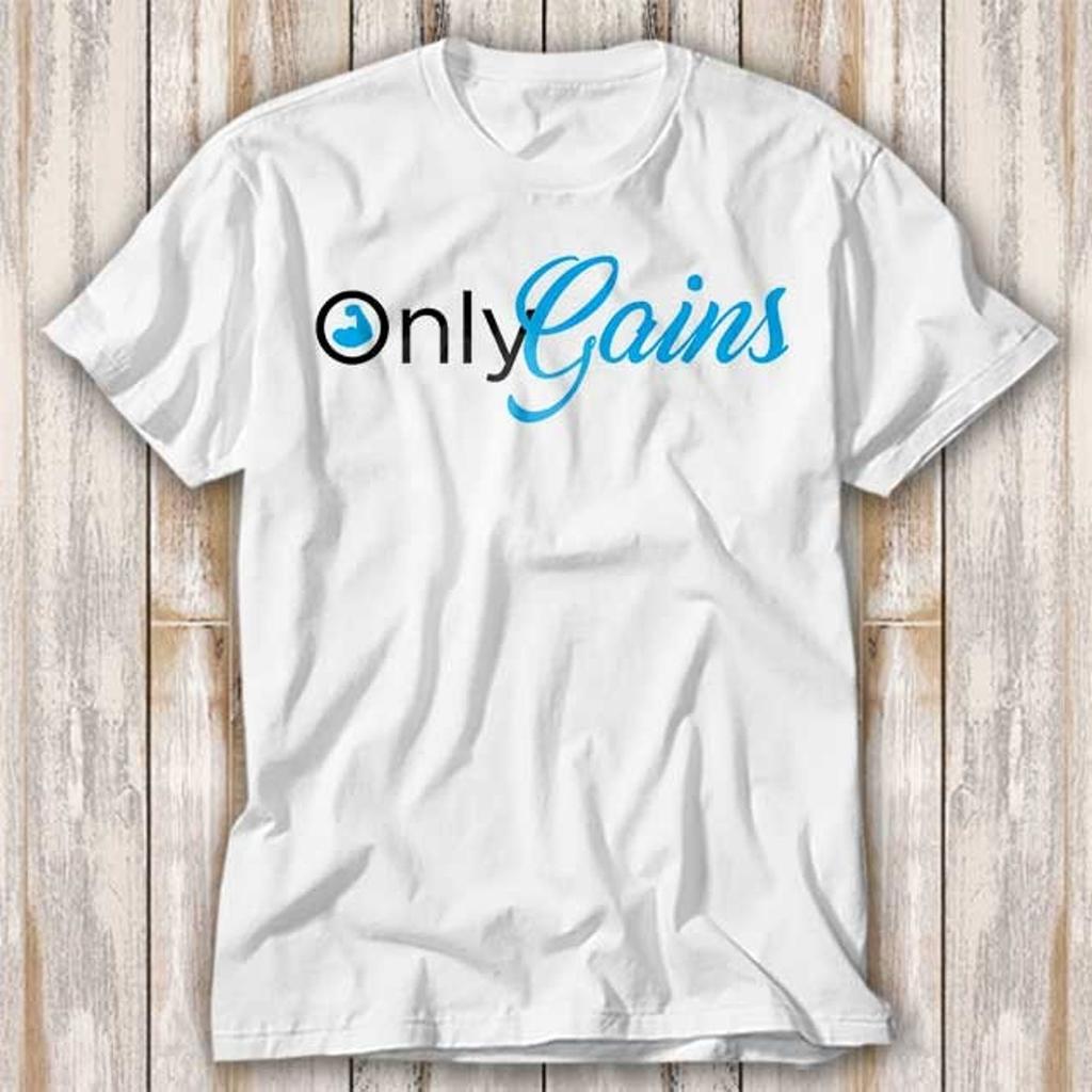 Only Gains GYM No Pain No Gain T and kids tshirt Best Seller Funny Movie Gift Music Meme Top Tee 4193