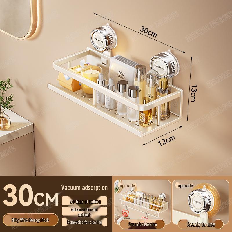 Настенная алюминиевая полка для полотенец и ванной комнаты на присосках