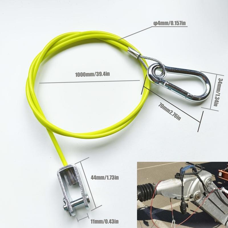 Stainless Steel Wire Rope Trailer Breakaway Rope Trailer Caravan Brake Away Breakaway Safety Cable Braked Hitch Accessories Part