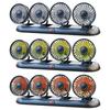 Portable 4-Head Car Cooling Fan 360 Degree Rotatable Cooling Air Fan Automobile Vehicle Fan for Dashboard SUV RV Truck Sedan
