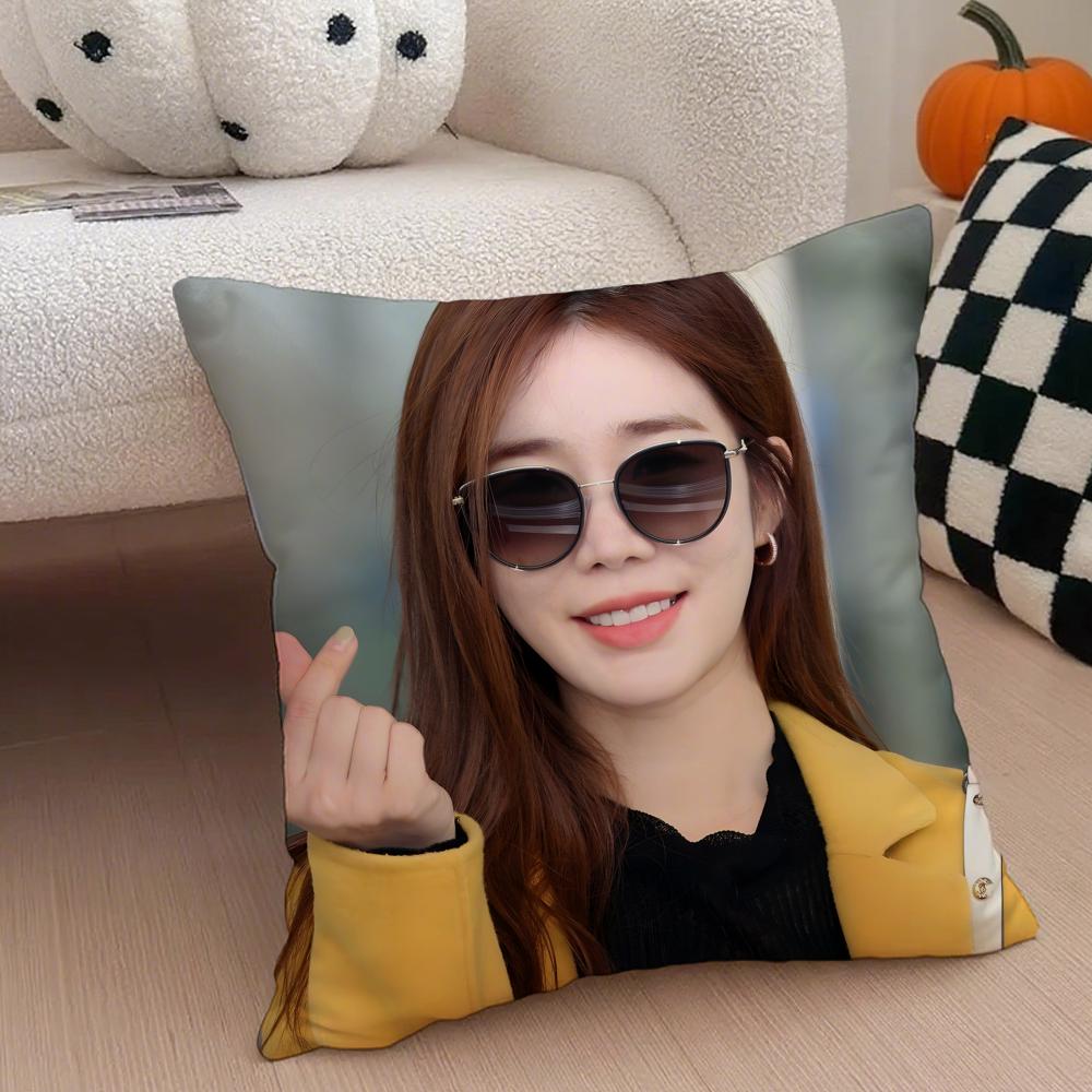 actor sweet YYoo Inna Cushion Cover Throw Pillow Cover Hidden Button Durable Polyester Chair Cushion