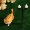 Plastic Vintage Home Garden Craft Fairy Street Lamp Artificial Lamp Miniature Lamp Landscaping