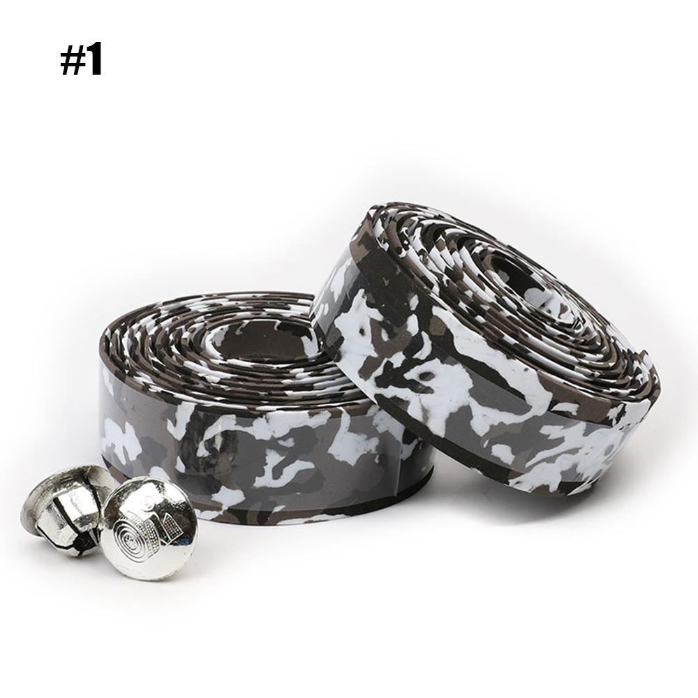 Cycling Bicycle MTB Bike Handlebar Tape Camouflage Rubber Foam Wrap Bike Handlebar Accessories