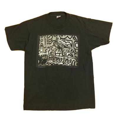 Винтажная футболка унисекс 90-х годов Keith Haring от Annie Leibovitz Sz Rare Ar 1992 отличной формы