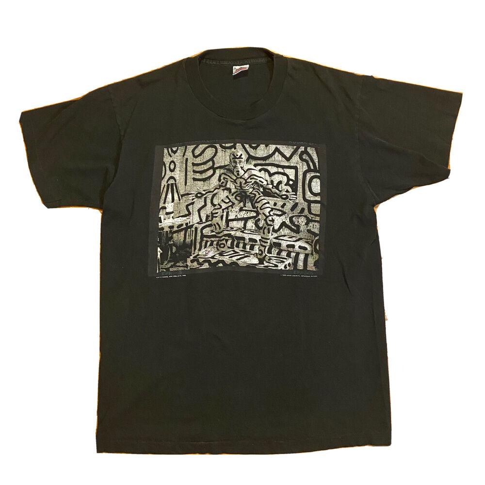 Vintage 90S Keith Haring By Annie Leibovitz Sz Rare Ar 1992 Great Shape Unisex T-Shirt