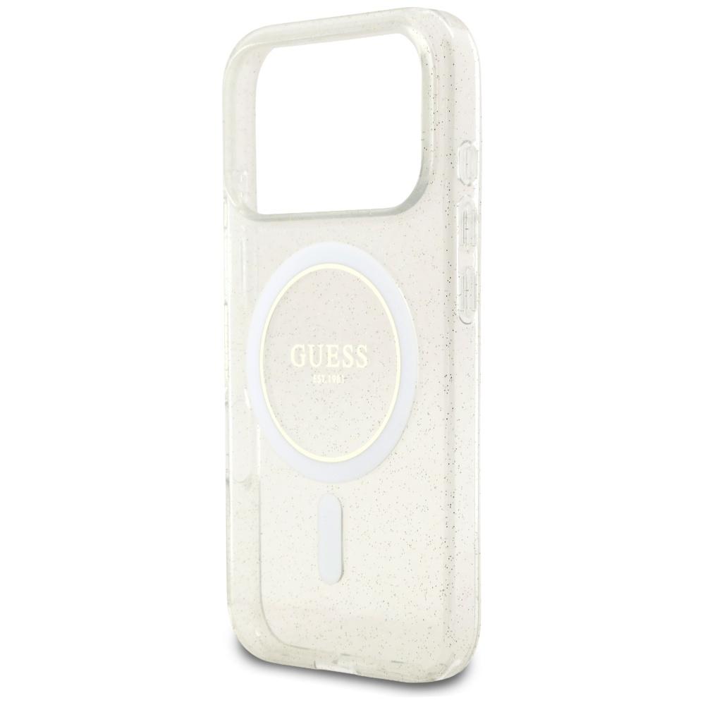 Etui Guess Iml Glitter Pearl Strap Magsafe Do Iphone 17 Pro Przezroczysty