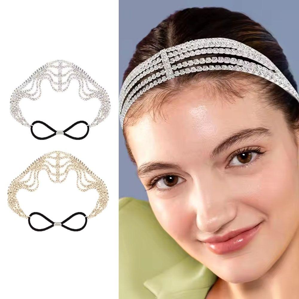 Fashion Crystal Headbands Bling Princess Headpieces Elegant Hairstyle Gifts