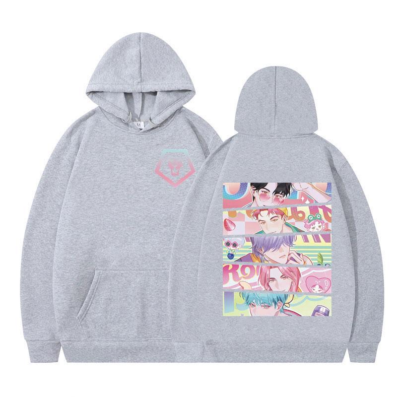 Pop Saja Boys Kpop Demon Hunters Funny Anime Hoodie Men Women Vintage Hoodies Loose Casual Aesthetic Trendy Oversized Sweatshirt