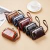 New Change Card Holder Cross-Border Supply Women Buckle Coin Purse 4-Inch Zip-up Clip Clutch