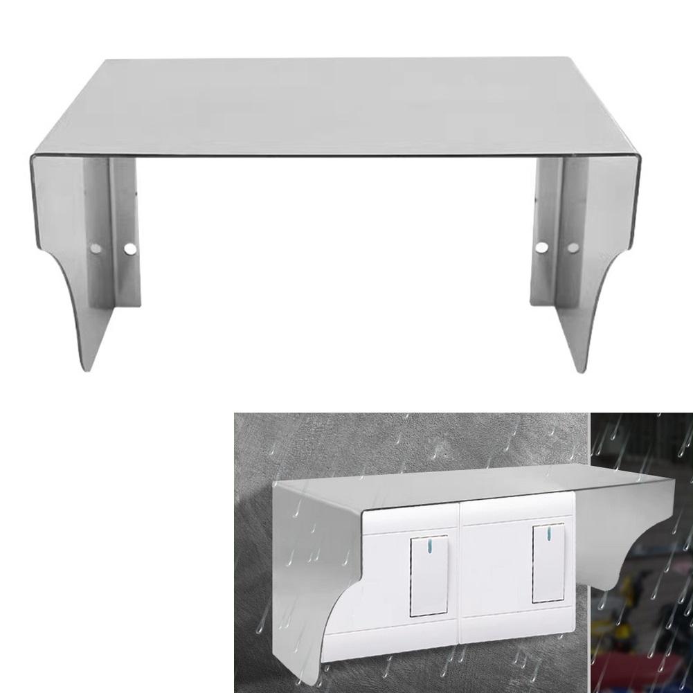 Stainless Steel Rainproof Cover for Outdoor Doorbell Switch Waterproof Socket