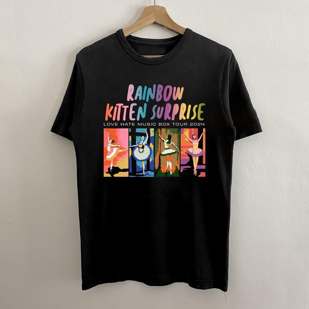 New Rainbow Kitten Surprise Love Hate Music Box Cotton Unisex Shirt UH1593 Unisex T-Shirt