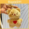 Lovely Butter Cartoon Bear Plush Keychain For Kids Soft And Cuddly Stuffed Animal With Colorful Choices