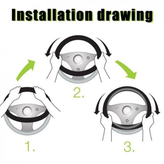 Кожаный чехол на руль с текстурой дерева, хорошее сцепление, аксессуары для автомобиля