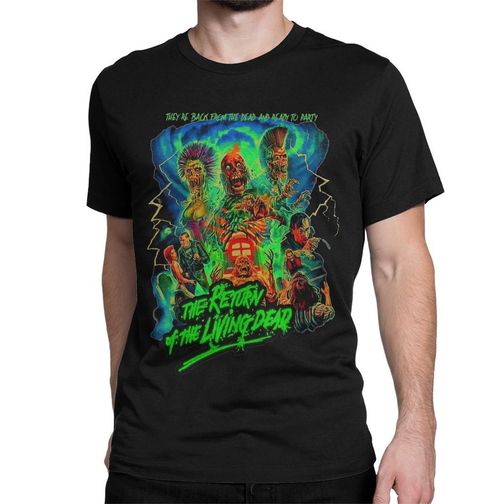 Футболка Мужская The Return Of The Living Dead 100% Хлопок Мужская Футболка Круглый Вырез Футболки С Коротким Рукавом Одежда Подарок на День Рождения