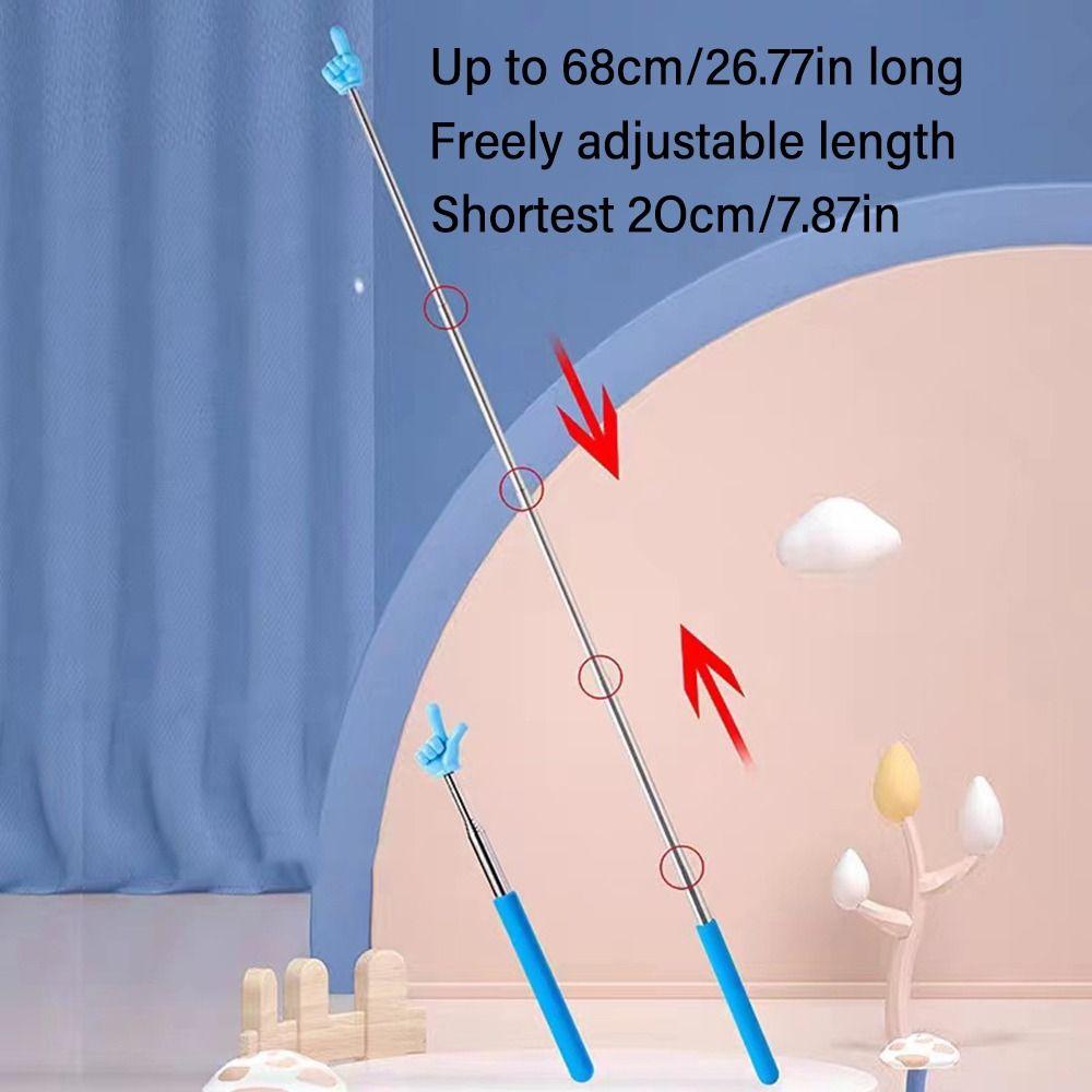 Steel Finger Design Finger Reading Sticks Handheld Presenter Whiteboard Pointer Teaching Stick