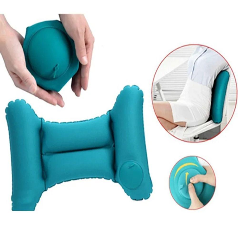 Press Type Lumbar Cushion H Shape Waist Support Pad Lightweight Inflatable Waist Pillow Nursing