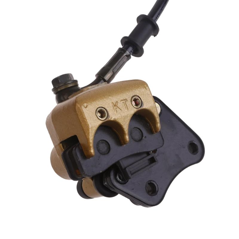 Upgraded Front Disc Brake Masters Cylinder Caliper with Brake Pad Assembly for 50cc 70cc 90cc SSR 110cc 125cc AtomikSSR