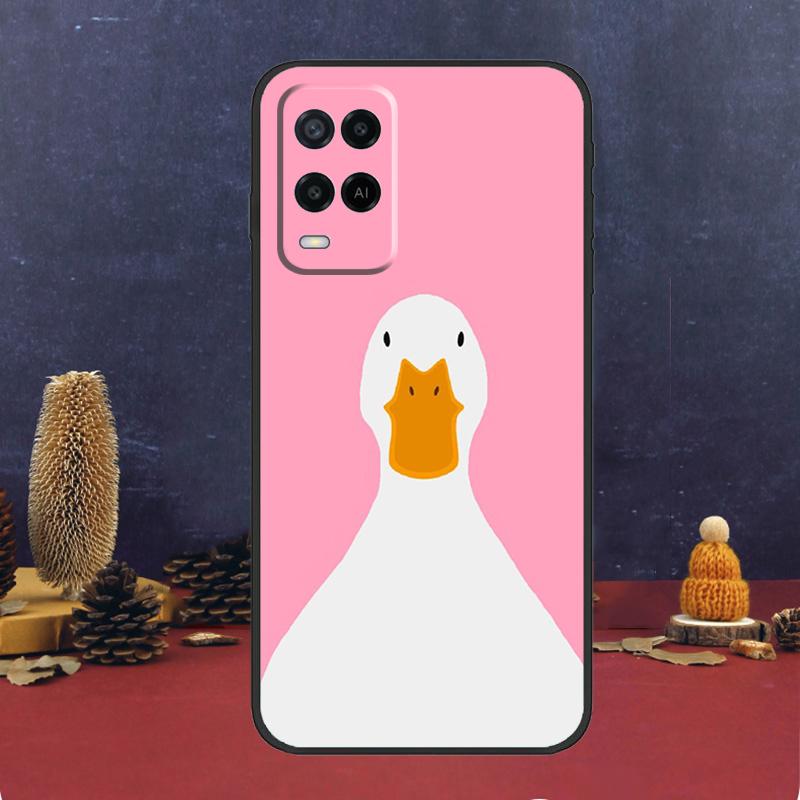 Cartoon Funny Goose For OPPO A17 A77 A58 A78 A98 A15 A5 A9 A96 A76 A16 A54 A74 A94 A52 A72 A79 A57S A53S Case