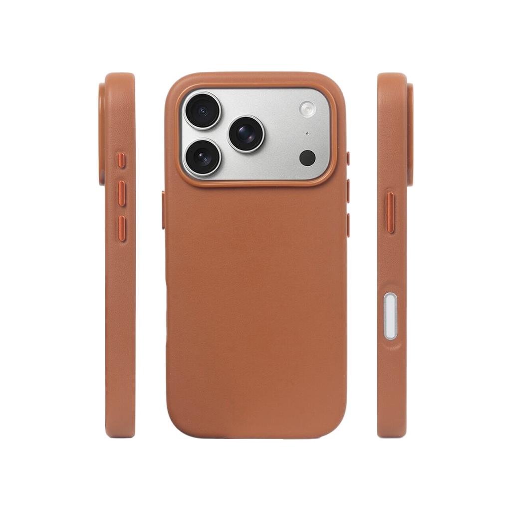 For iPhone 17 Pro Max iPhone17 Pro Case For MagSafe Magnetic Delicate PU Leather Skin Feel Cover Built In Velvet Protection