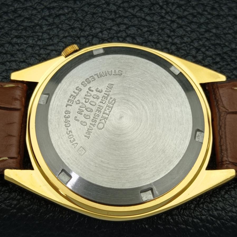 ВОССТАНОВЛЕННЫЕ ВИНТАЖНЫЕ SEIKO 5 AUTO 6309A ЯПОНИЯ МУЖСКИЕ ЧАСЫ С БЕЛЫМ ЦИФЕРБЛАТОМ a425907-2
