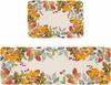 Fall Thanksgiving Orange Leaves Kitchen Mat Entrance Doormat Decor Corridor Balcony Rugs Bathroom Non-Slip Floor Mat Decor