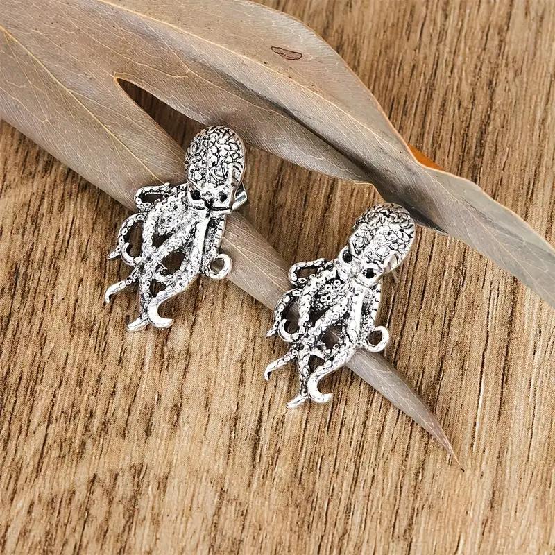 Серьги-щупальца в стиле New Retro, носимые, женские, модные, европейские и американские, преувеличенные серьги-животные KTJ